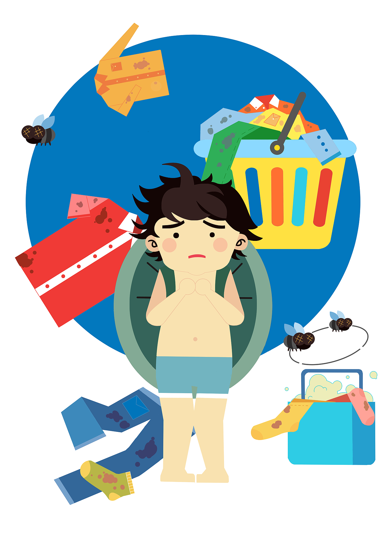 拖延症插画（图ZMTExODQ0ODQ0） - 书籍/画册 - 站酷设计师凉水鱼原创素材 - 站酷ZCOOL