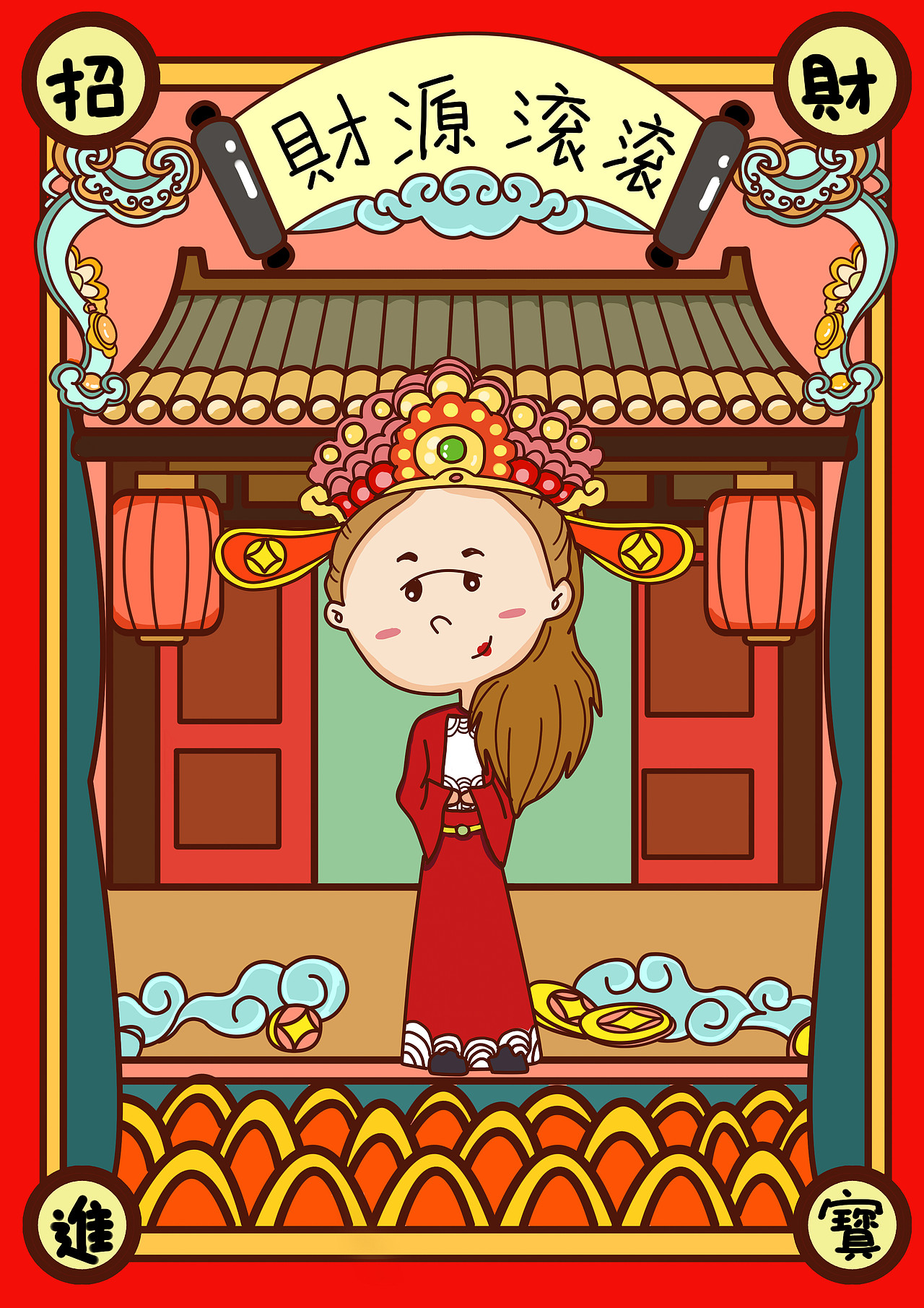 新年快乐（图ZMTQyNDY3NDI0） - 儿童插画 - 站酷设计师乐乐插画原创素材 - 站酷ZCOOL