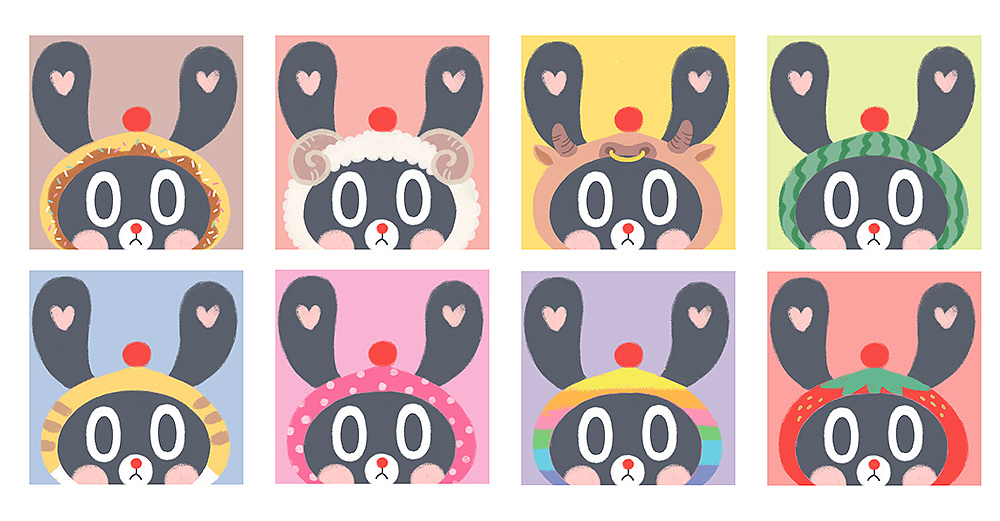 兔吉 新形象图集合