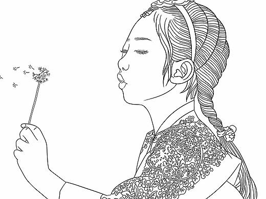 白描线条手绘（古装）