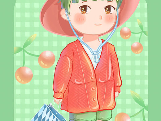 Q版小男孩(原创插画)