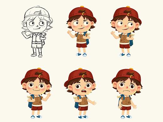 儿童插画角色设计