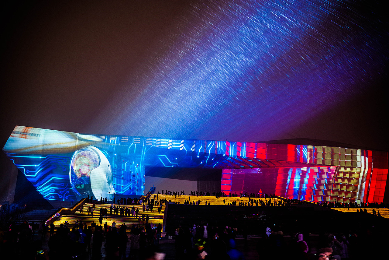 山西大剧院灯光秀