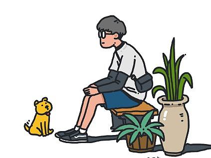 观察是一件很有意思的事情——《公园里的长椅》（个人主页-ZMjg1Njg3MzI=） - 艺术插画 - 站酷设计师二手漫画家原创素材 - 站酷ZCOOL