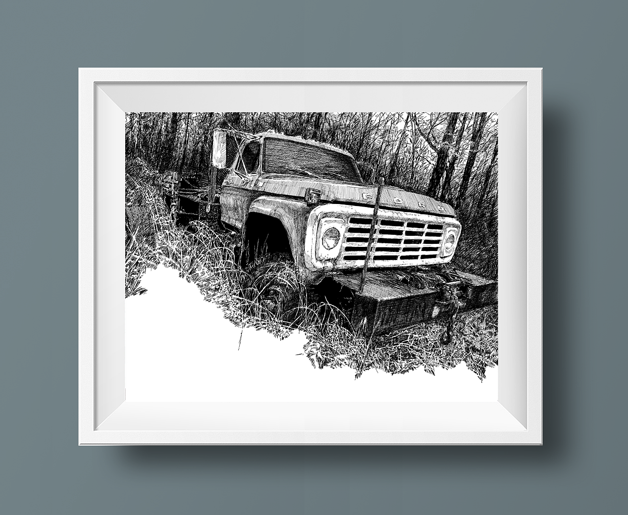 美式卡车（图ZMjA3MjY0OTI4） - 艺术插画 - 站酷设计师tamiya原创素材 - 站酷ZCOOL