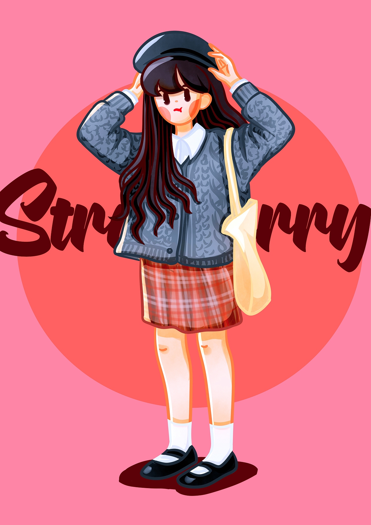 女生人物插画