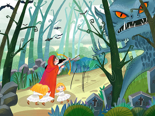 怪獸作戰(zhàn)（個人主頁-ZNjc0MjI2NTI=） - 繪本 - 站酷設(shè)計師秀秀愛life原創(chuàng)素材 - 站酷ZCOOL