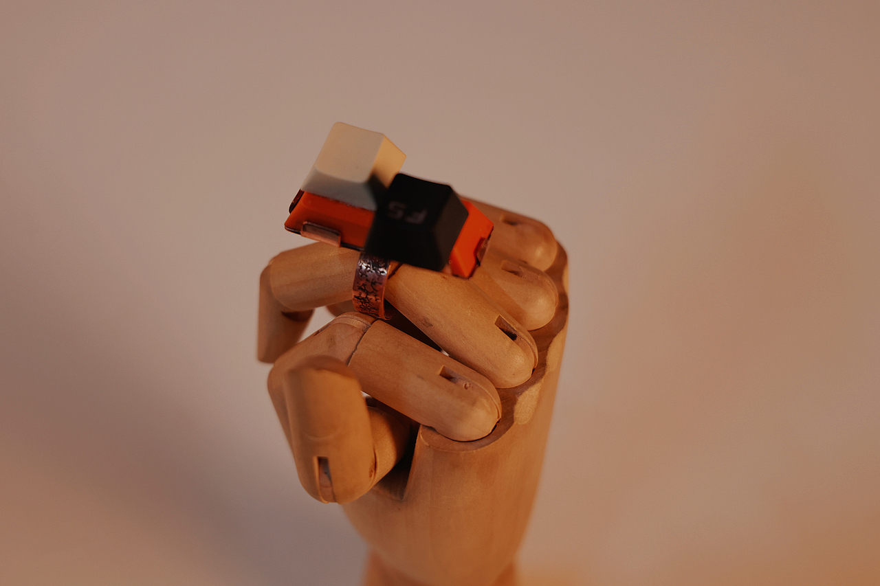 回收材料首饰-键盘帽