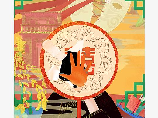 自梳女品牌形象插画2019