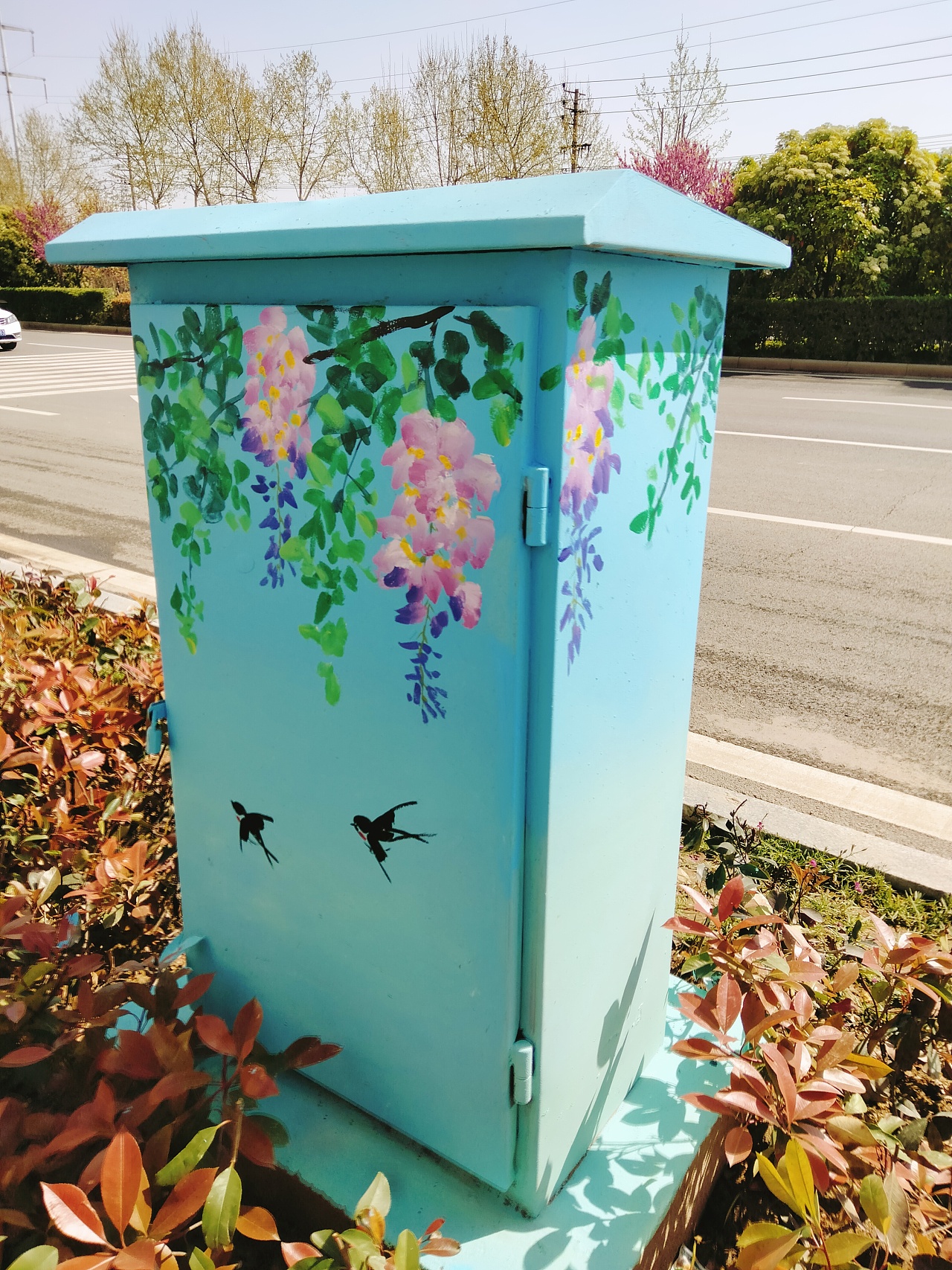 电表箱彩绘油画墙绘