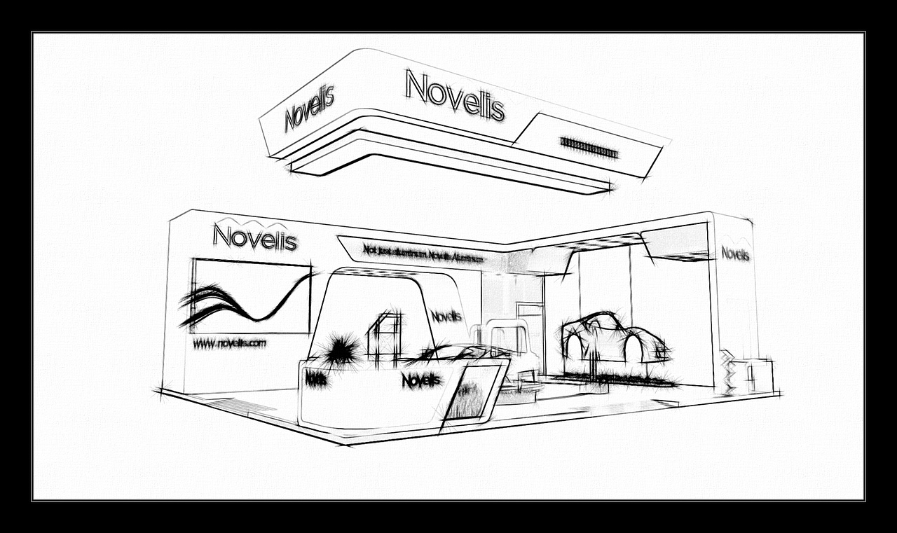 展台设计诺贝利斯车展