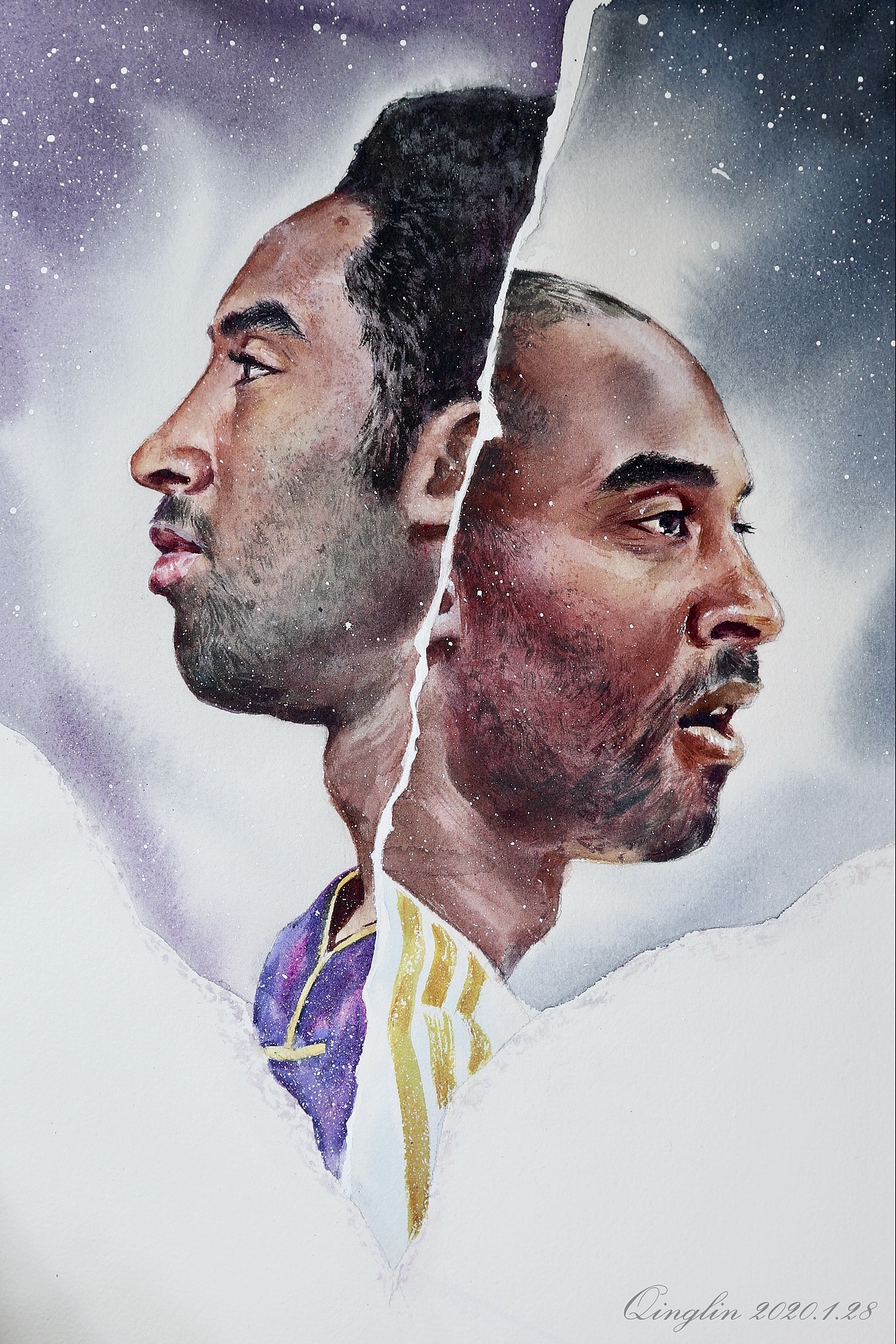 科比(水彩)