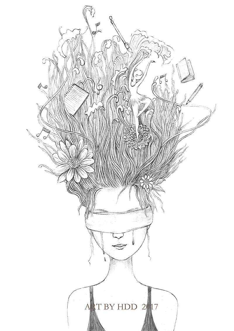 《黑白插画》杂志内插