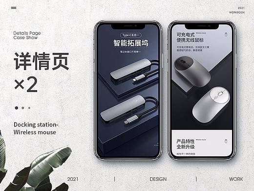 扩展坞+无线鼠标电商详情页×2