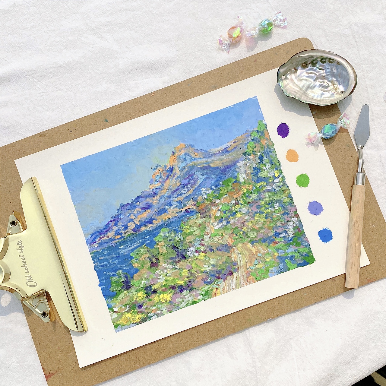 油画棒风景画🌸💕（图ZMjk2OTc0NTk2） - 绘画 - 站酷设计师猪瑶原创素材 - 站酷ZCOOL