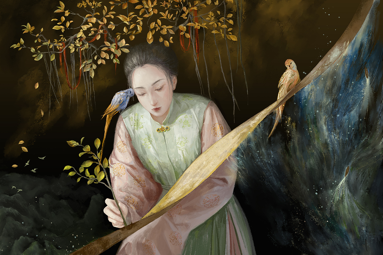 写春（图ZMjQ2MDcxMjY0） - 商业插画 - 站酷设计师yanggeZD原创素材 - 站酷ZCOOL