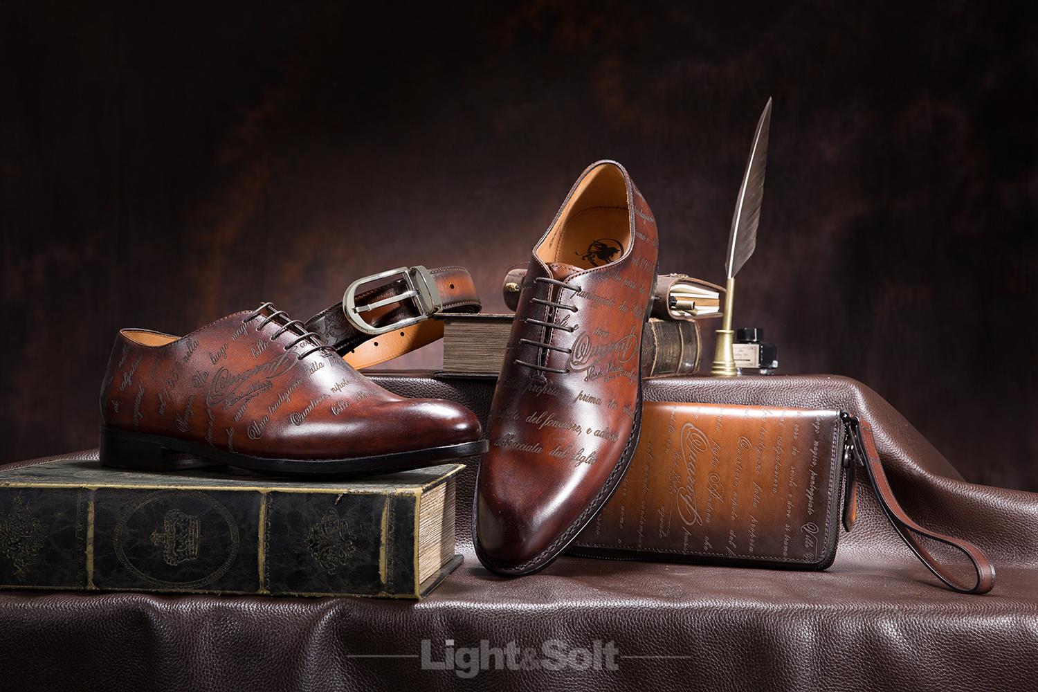 手工皮鞋海报摄影