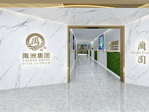 兰园看房通道设计3D效果图