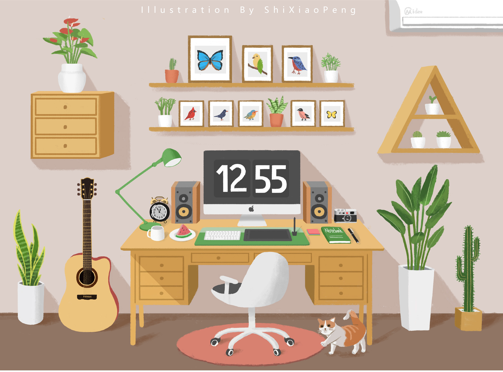 理想书房|插画|创作习作|施小鹏 - 原创作品 - 站酷 (zcool)