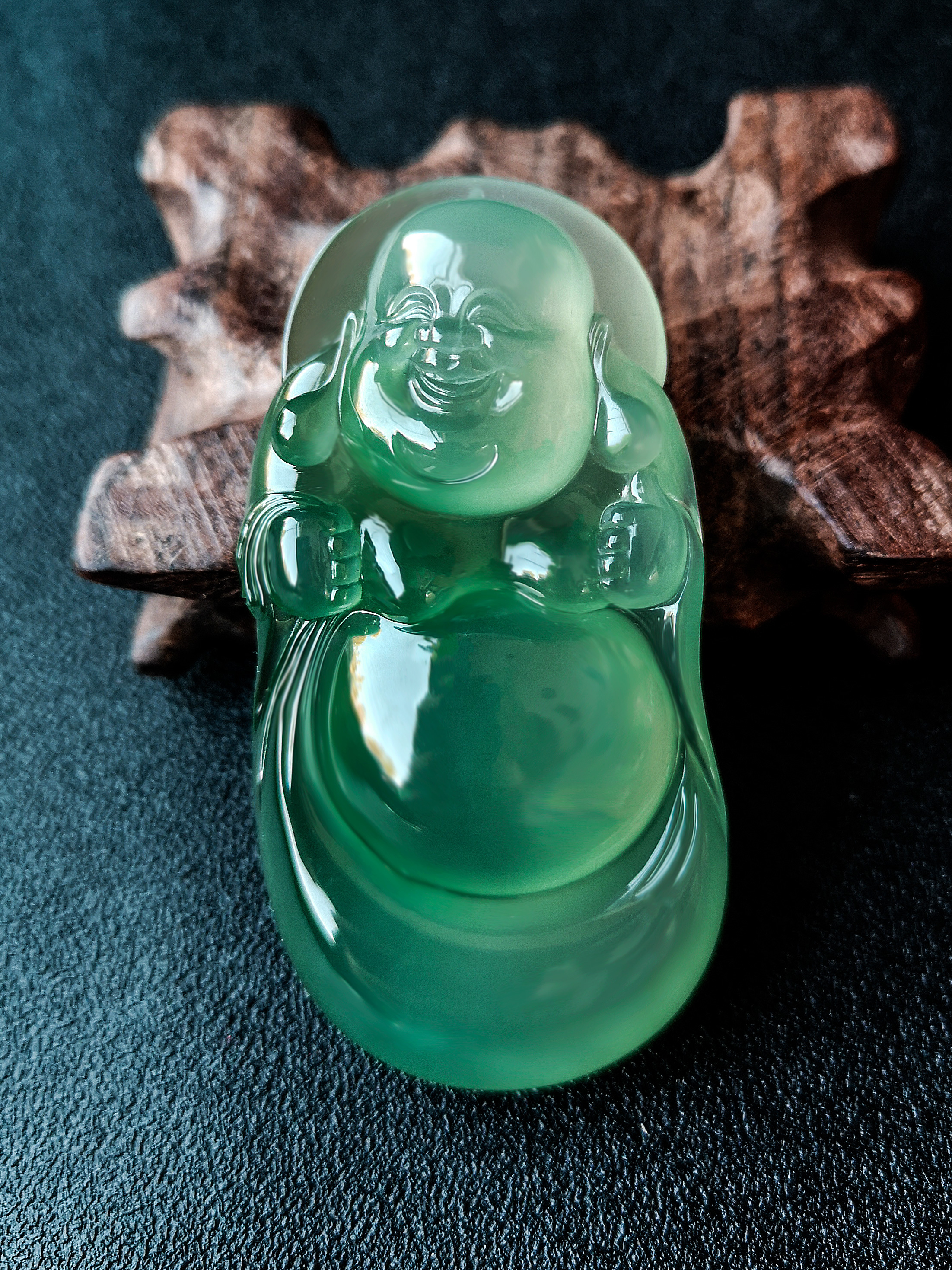 翡翠佛公 高冰种