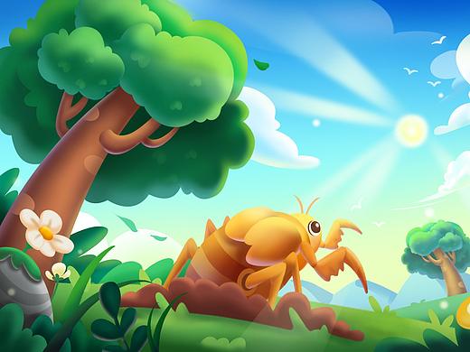 森林世界～（个人主页-ZNTY4MDkzNjA=） - 游戏原画 - 站酷设计师插画师大涵子原创素材 - 站酷ZCOOL