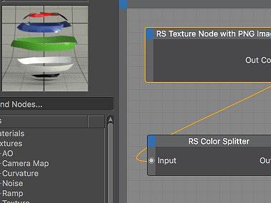 红移渲染器怎么制作透明贴图啊?Redshift中PNG通道Color Splitter正确用法