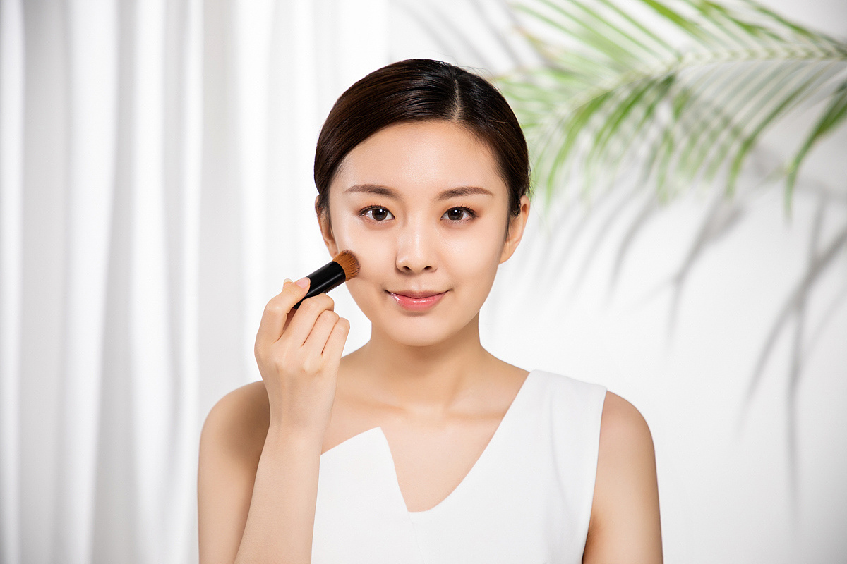 粉底液 模特拍摄