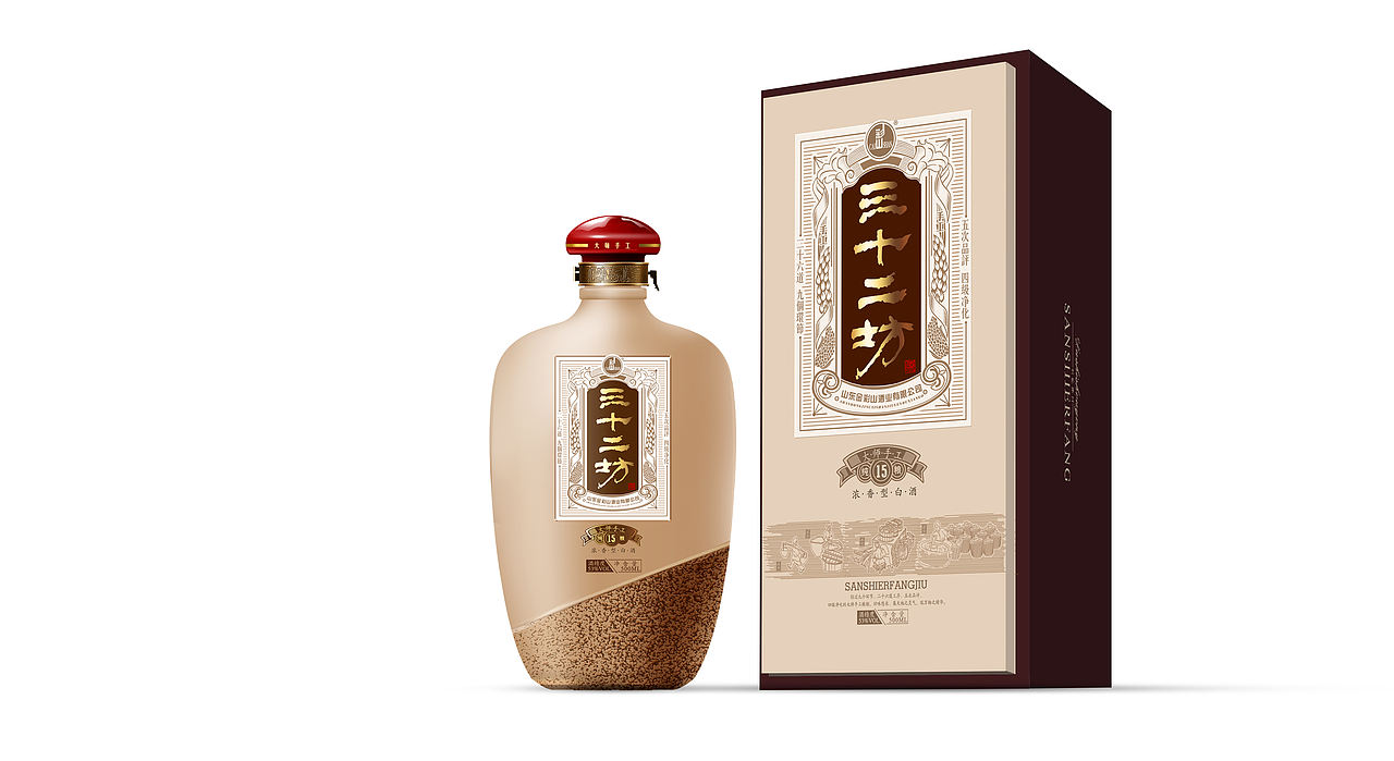 三十二坊酒包装设计（图ZNDQxNDgzMDg=） - 包装 - 站酷设计师笨笨欢原创素材 - 站酷ZCOOL