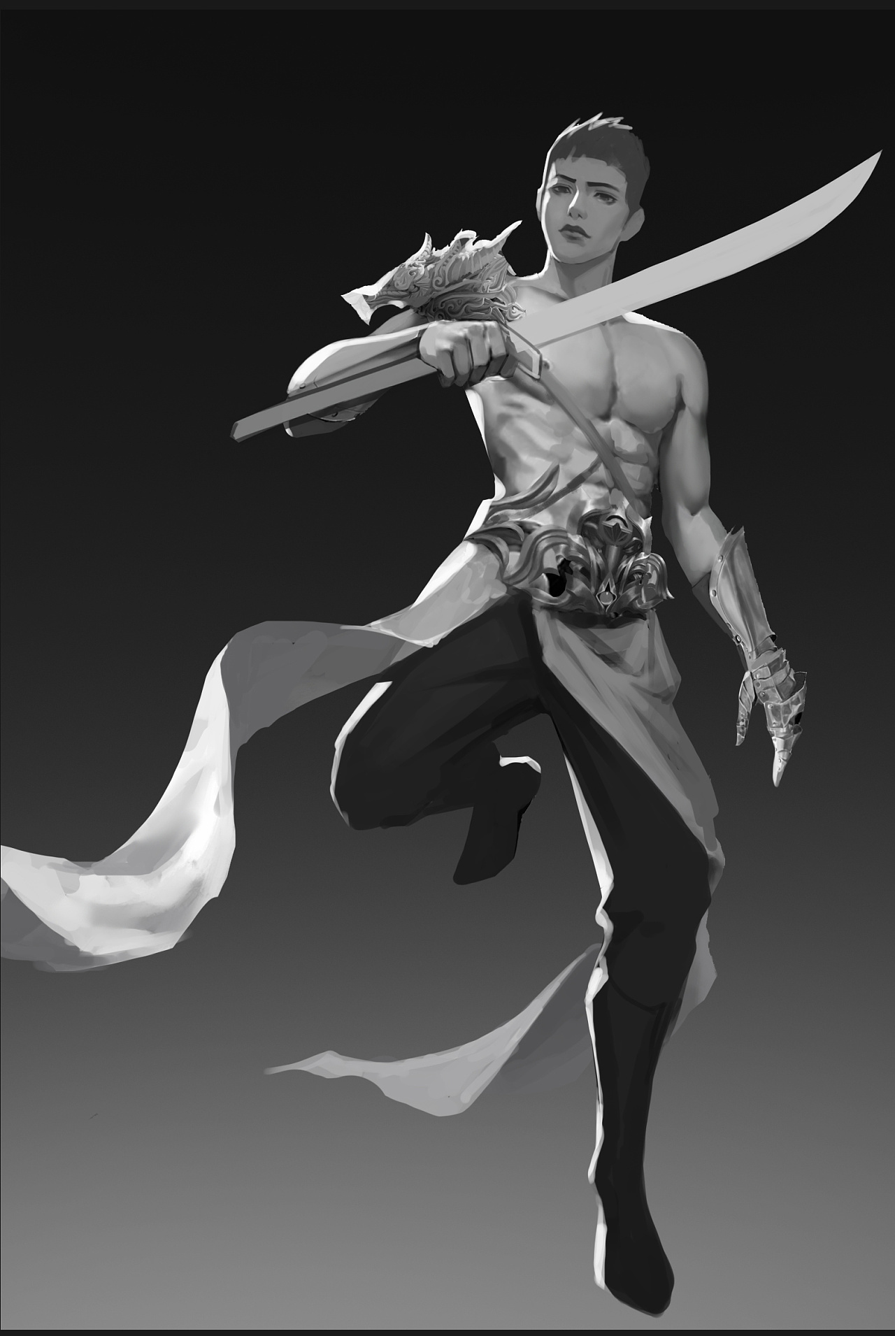 男插画|插画|游戏原画|兔二一tooz - 原创作品 - 站酷 (zcool)