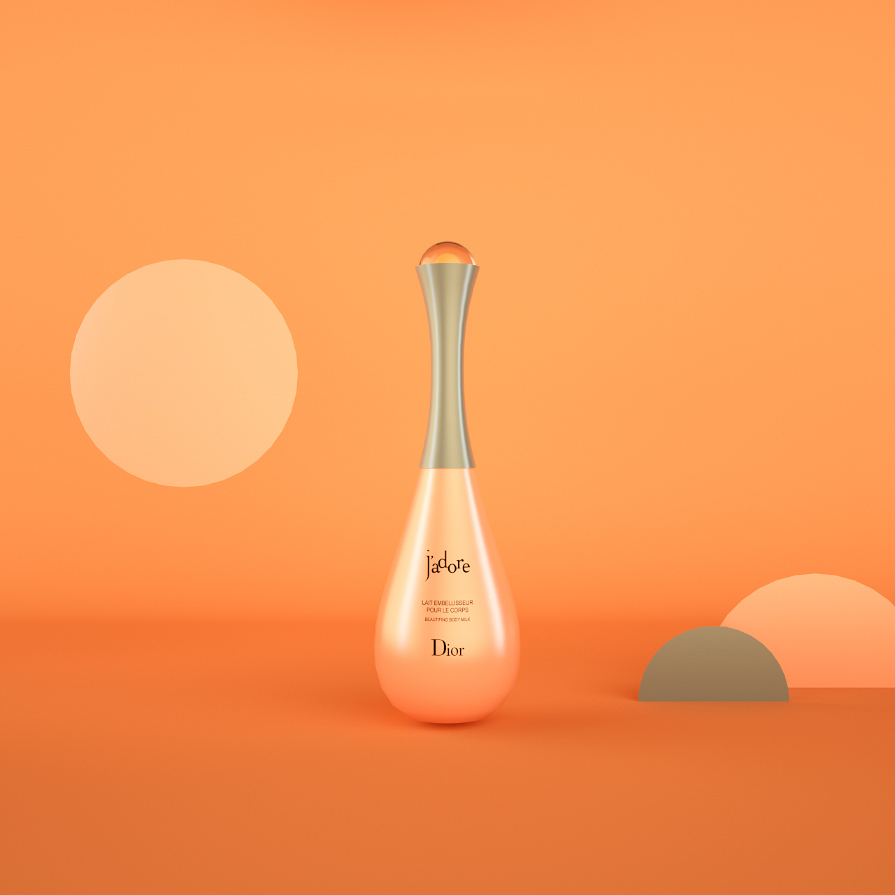 化妆品系列练习1，主要是logo贴图和材质打光