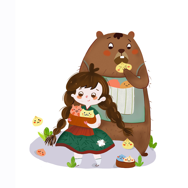 儿童插画卡通人物造型