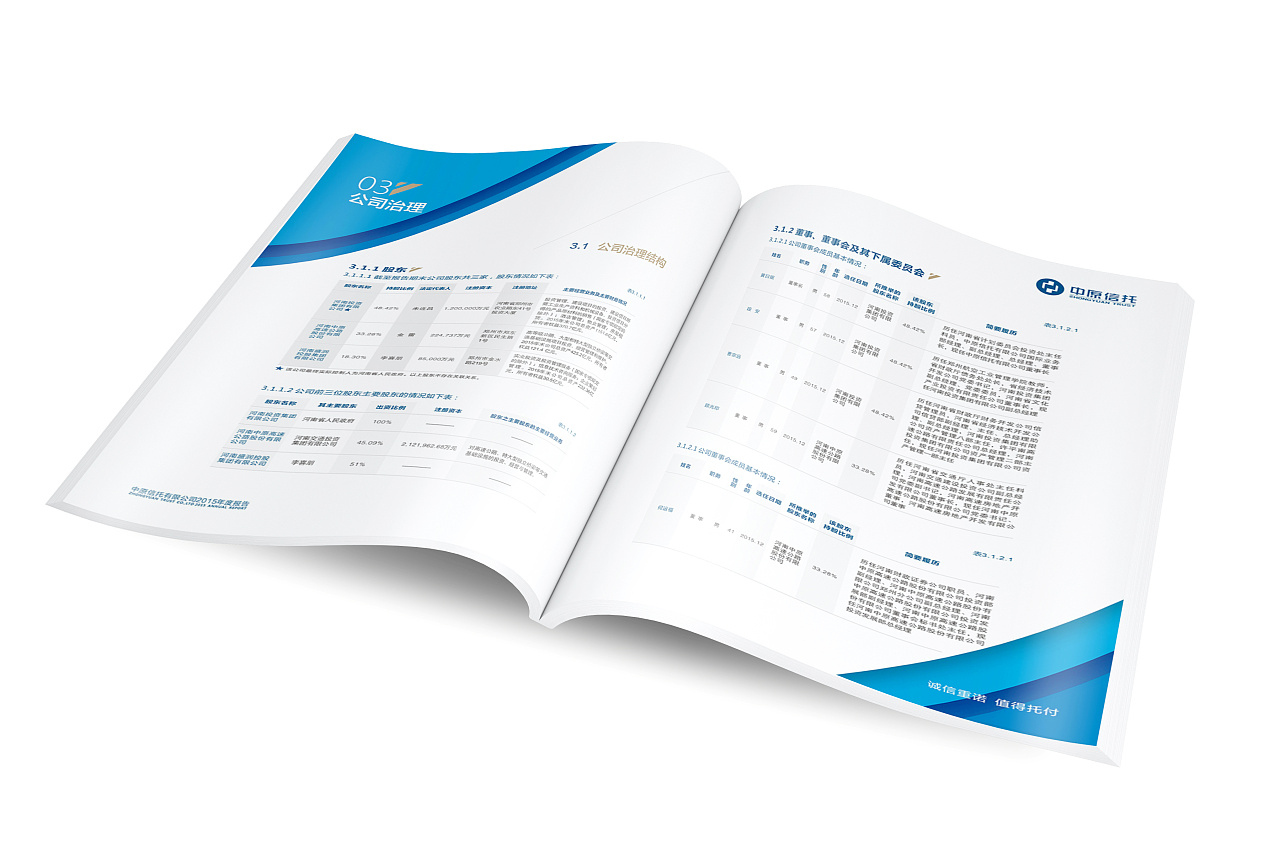 中原信托2016年度报告画册