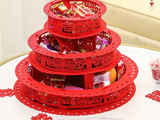 婚庆无纺布果盘