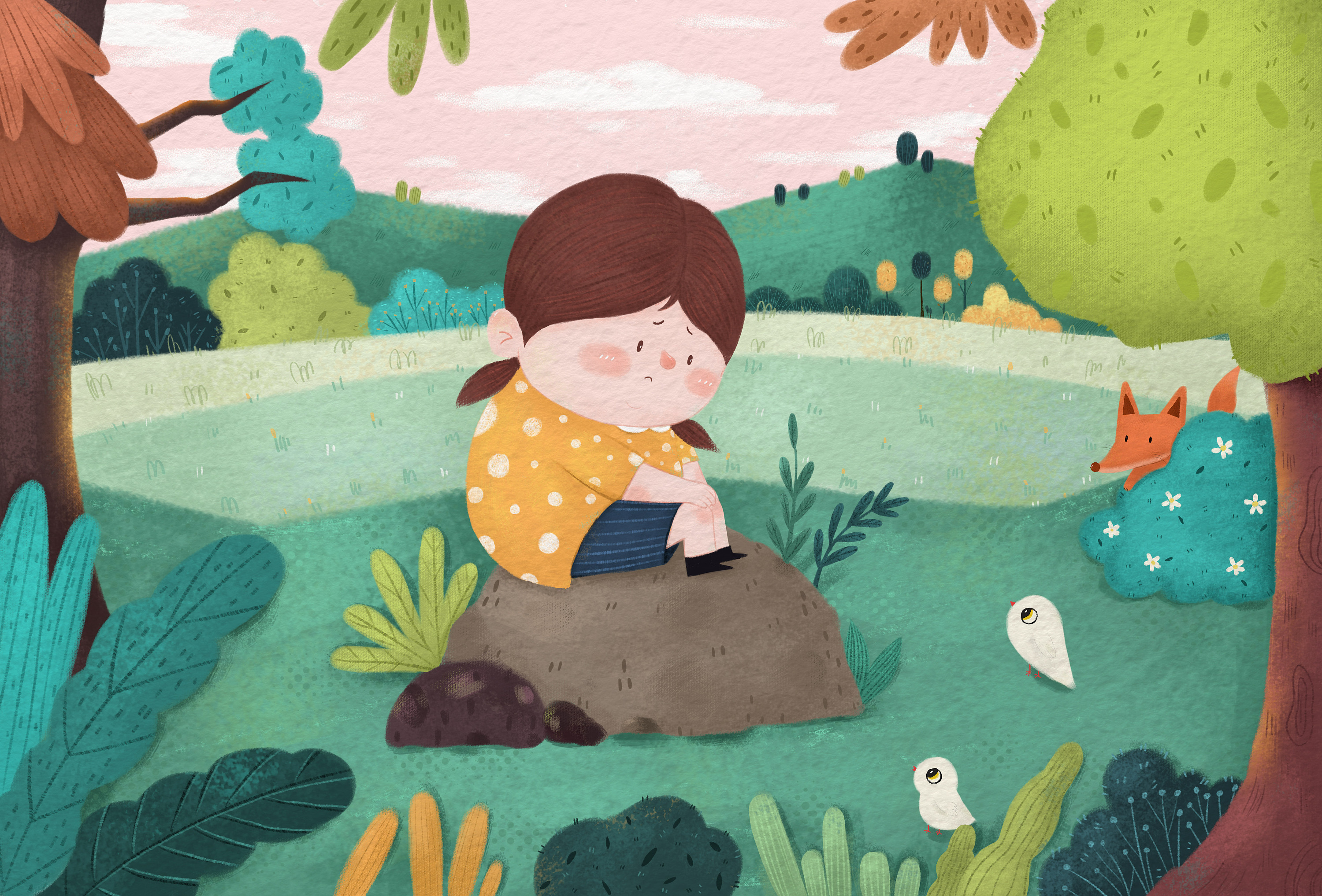 儿童绘本-圆滚滚小镇|插画|绘本|暴躁插画师张二狗 - 原创作品 - 站酷