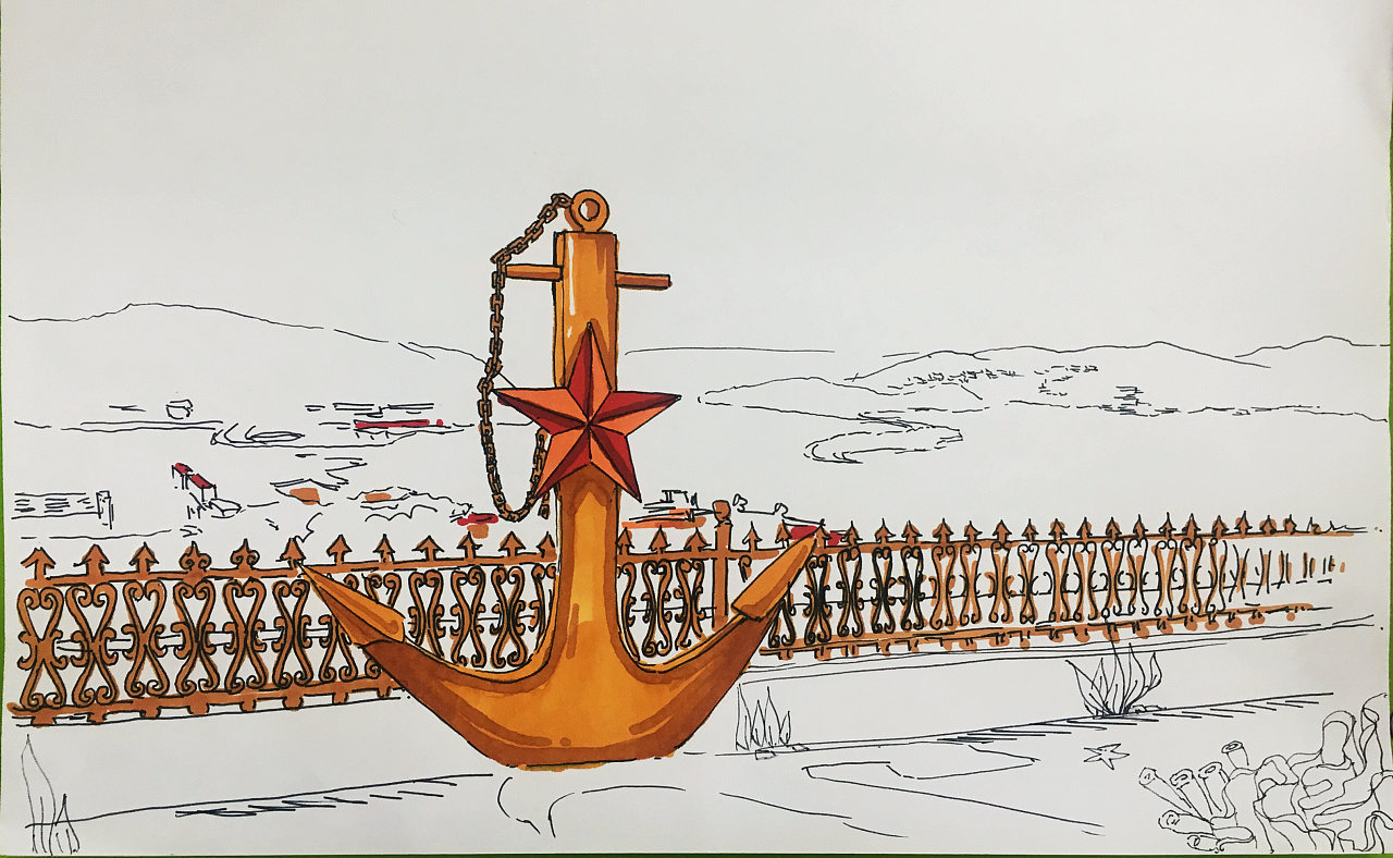 大连风景手绘插画part 1