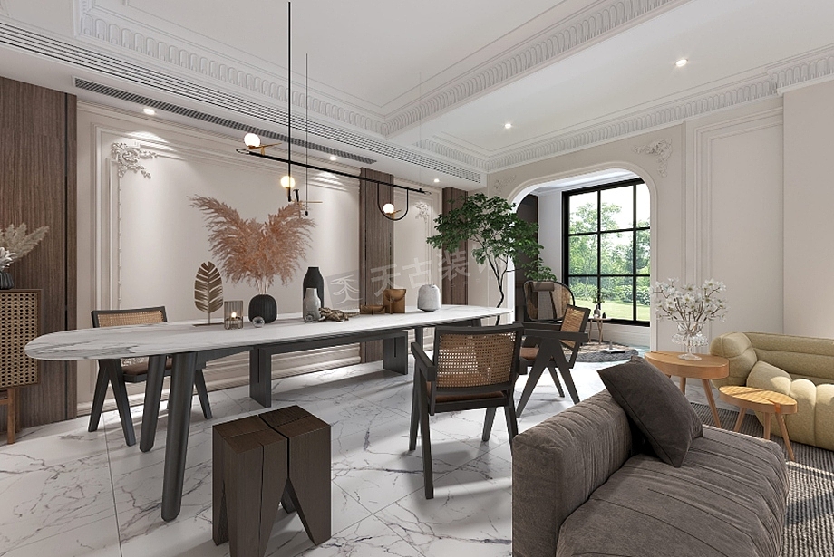 保利山庄梧桐跃层装修,300㎡户型法式风设计,天古装饰（图ZMjUzMDIzMzE2） - 家装设计 - 站酷设计师天古装饰7cm原创素材 - 站酷ZCOOL