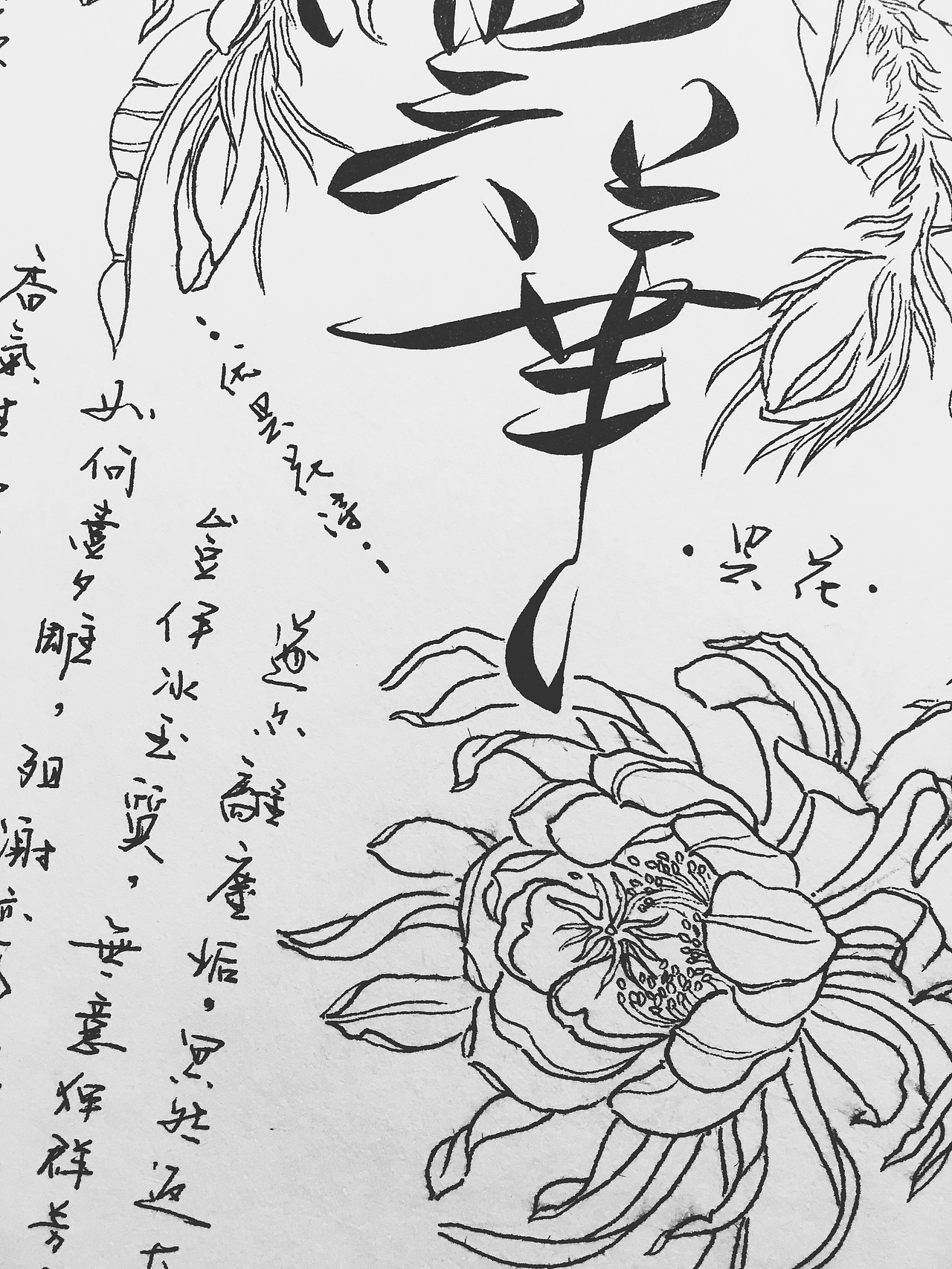 手写菊花体|平面|字体/字形|零雨其蒙蒙_原创作品-站酷zcool