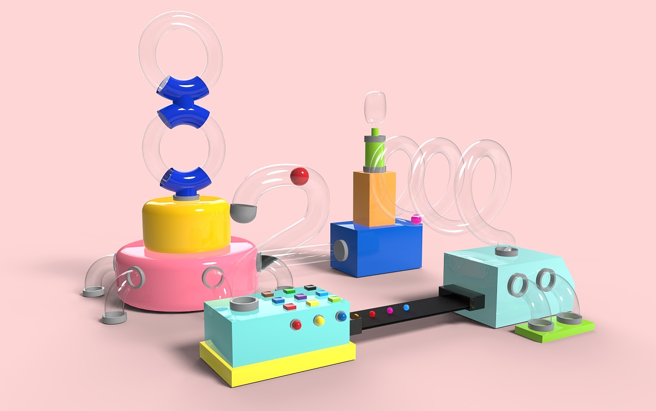 c4d流水线 自学原创练习 c4d建模&keyshot渲染