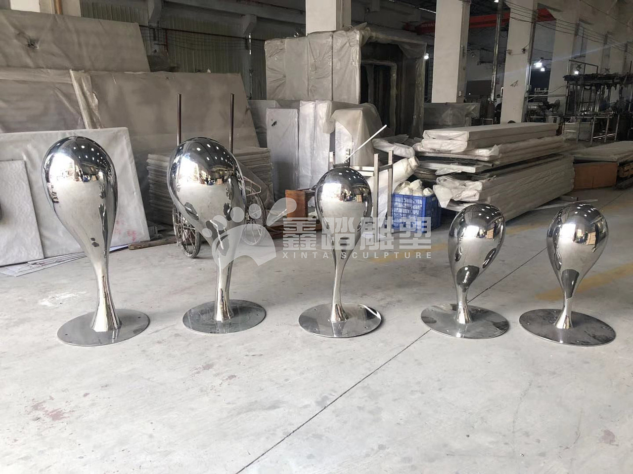 售楼处整装不锈钢雕塑的装饰风格订制厂家