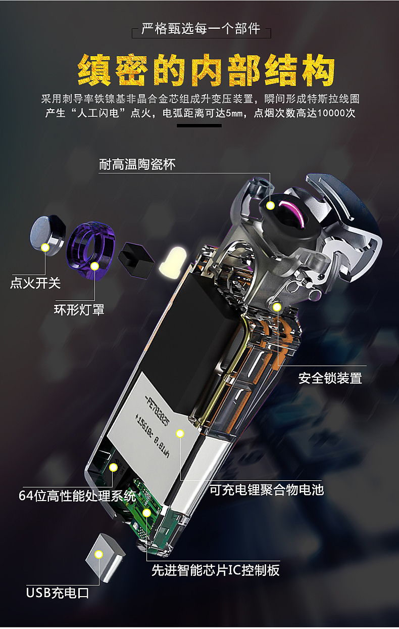 电子打火机详情页