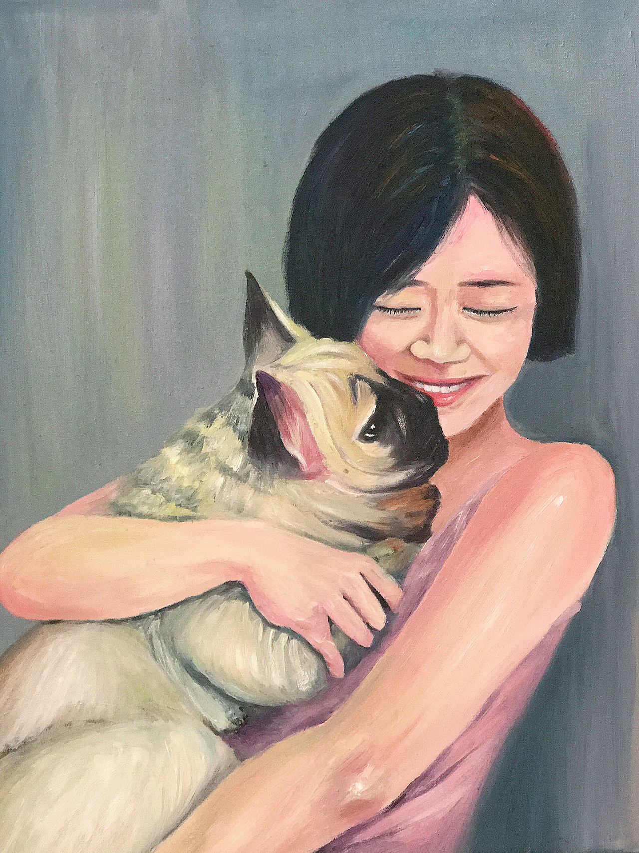 【布面油画】和狗子富贵儿（图ZMTk3NTM3ODAw） - 绘画 - 站酷设计师大君君君原创素材 - 站酷ZCOOL