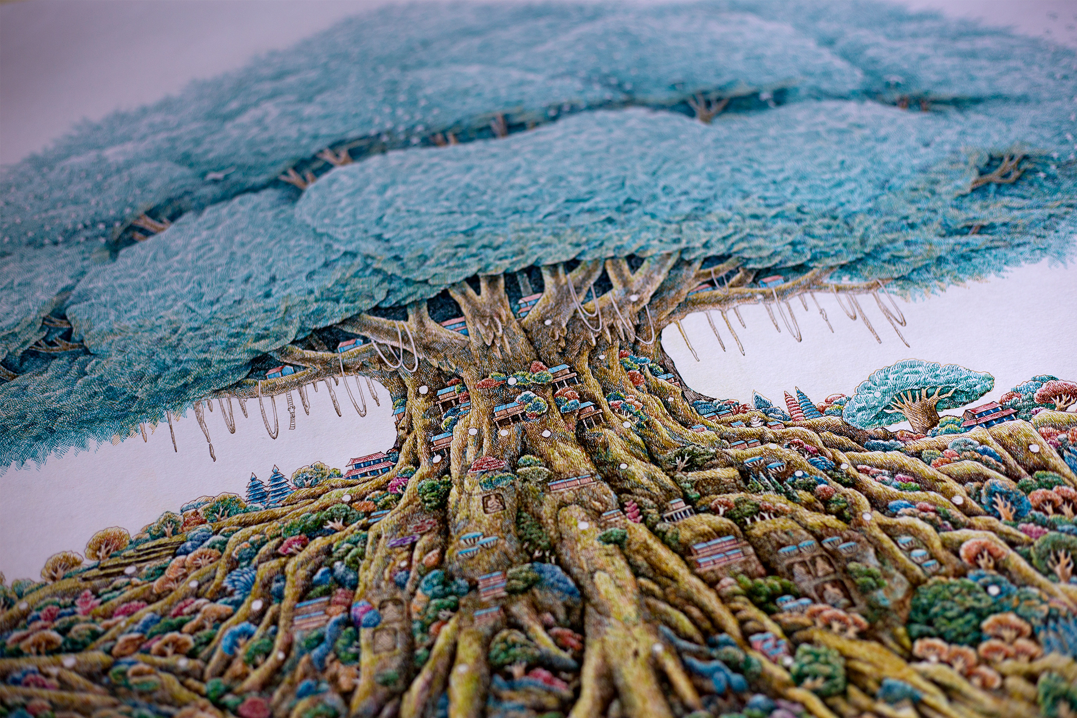 菩提树二|纯艺术|绘画|舒展_原创作品-站酷(zcool)