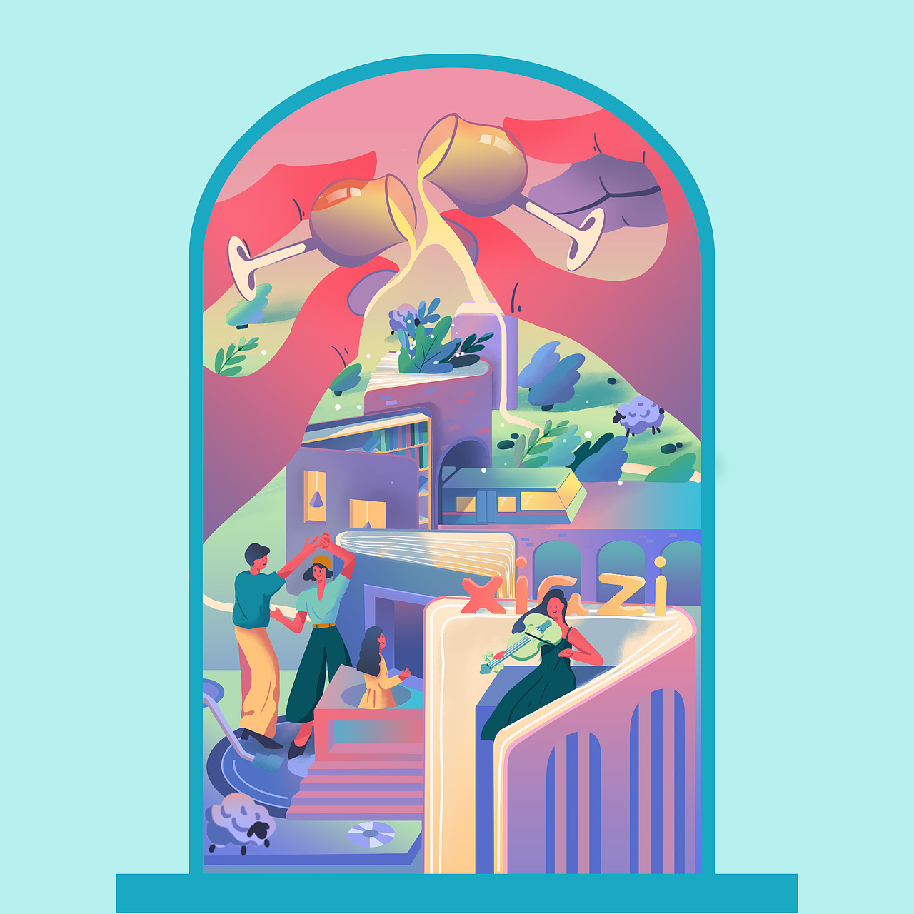 2021作品集（图ZMjU4MDUwNjI4） - 商业插画 - 站酷设计师夏子啊原创素材 - 站酷ZCOOL