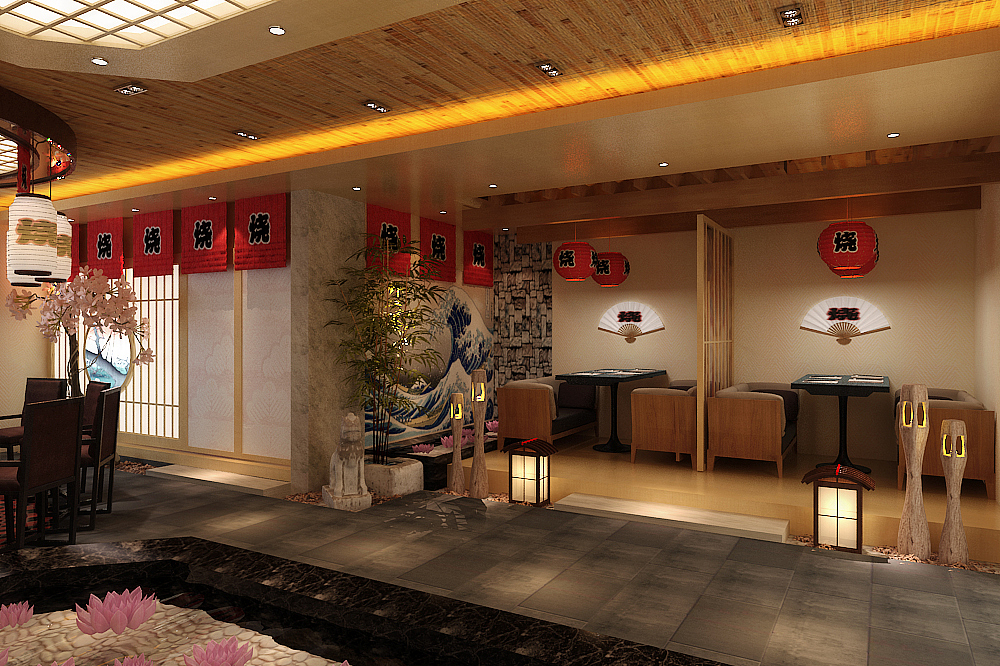 【烧烤餐厅装修】-330㎡-日式风格