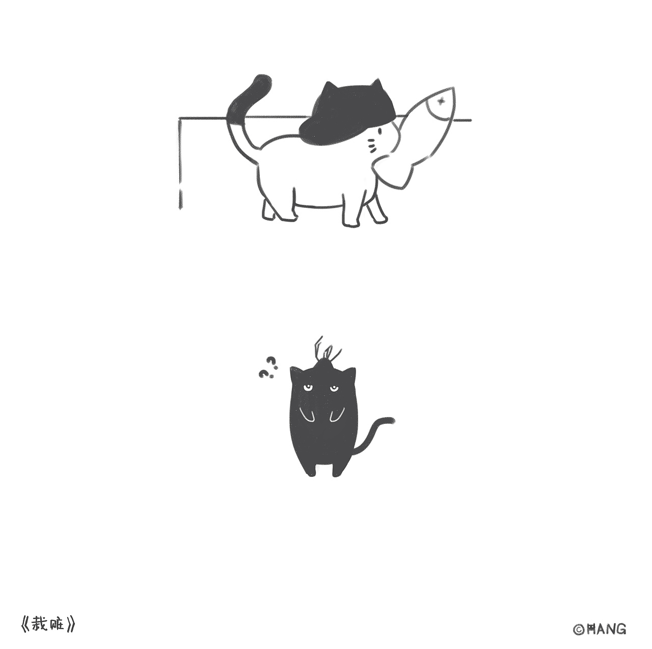 黑猫设计图__动漫人物_动漫动画_设计图库_昵图网nipic.com