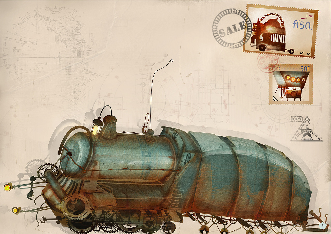 蒸汽朋克（图ZMTc2NTIzNDU2） - 概念设定 - 站酷设计师残忍小球球原创素材 - 站酷ZCOOL