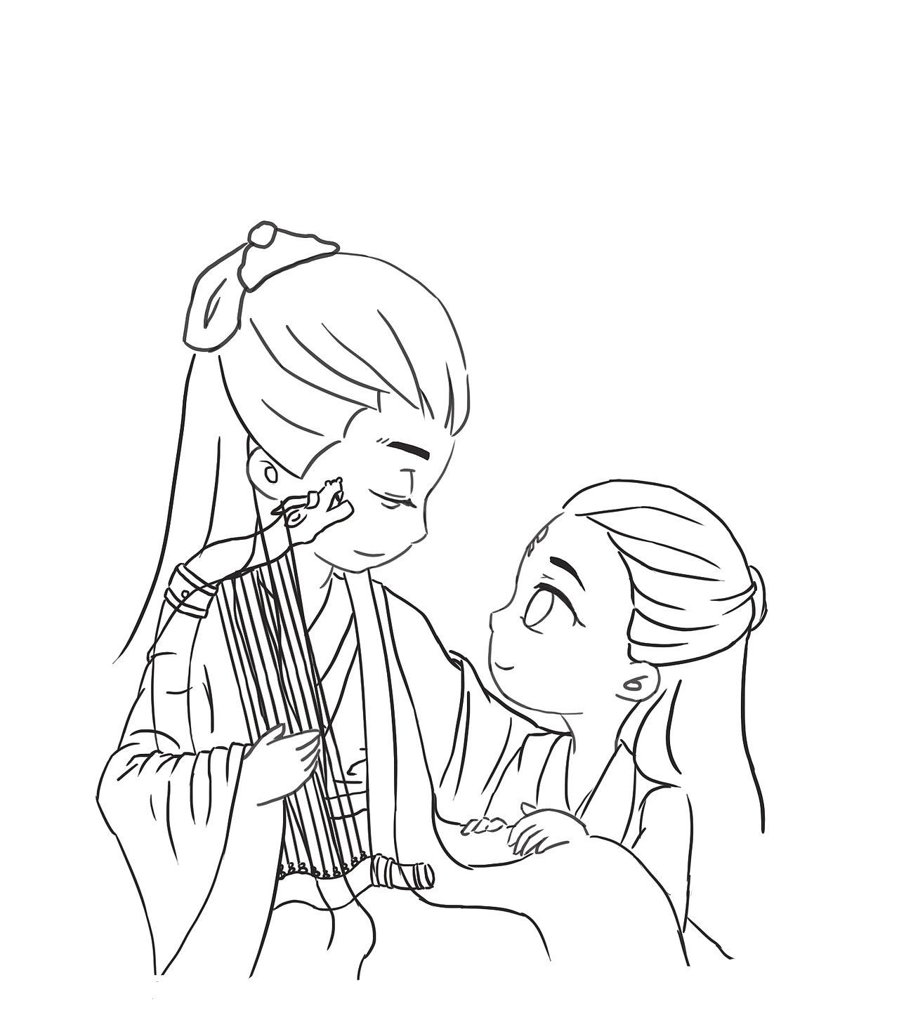 Q版帝君与凤九（图ZMjQ1NTI3NTQ4） - 创作习作 - 站酷设计师银酱不是酱原创素材 - 站酷ZCOOL