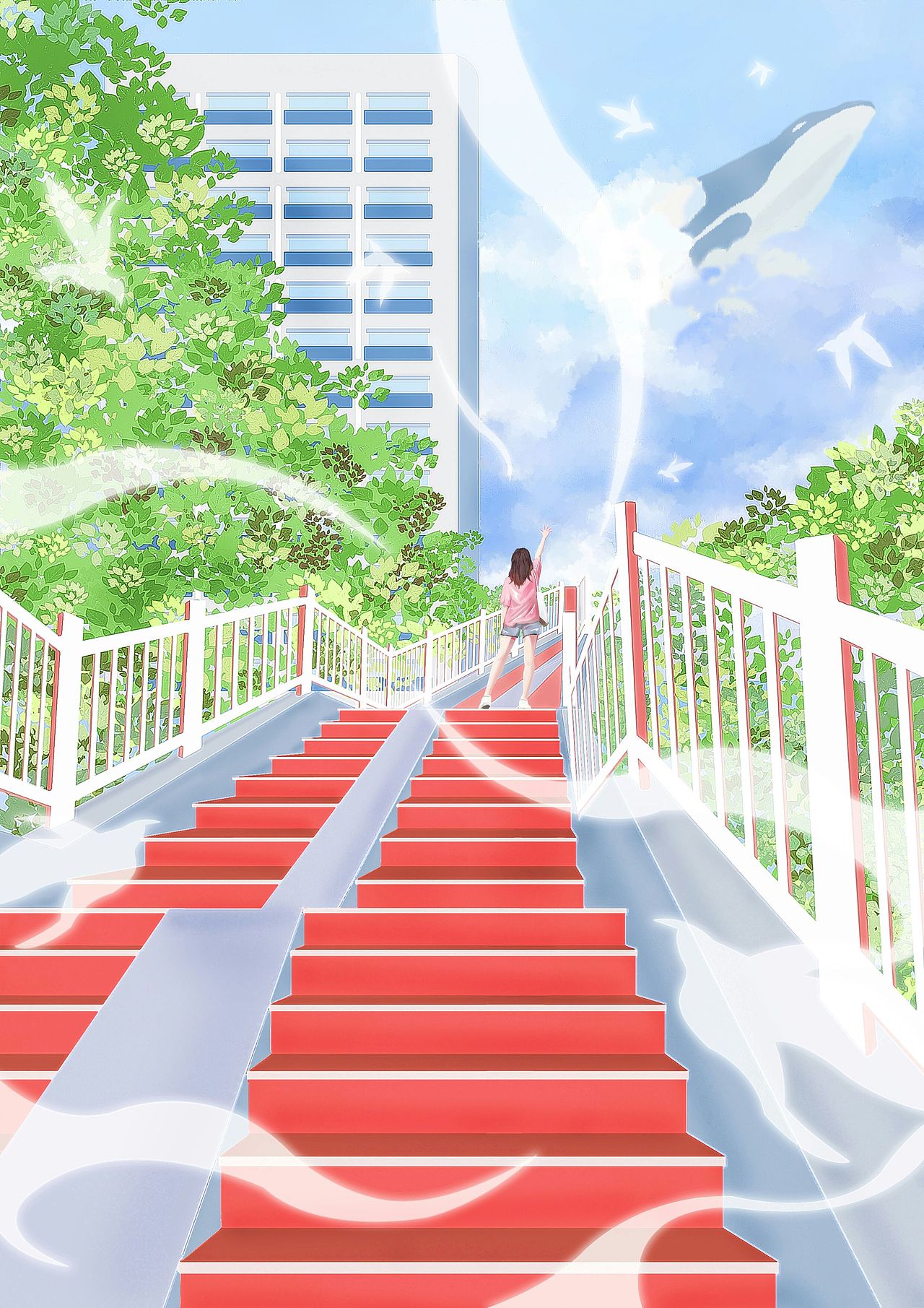 楼梯|插画|艺术插画|晓仔哥哥_原创作品-站酷zcool