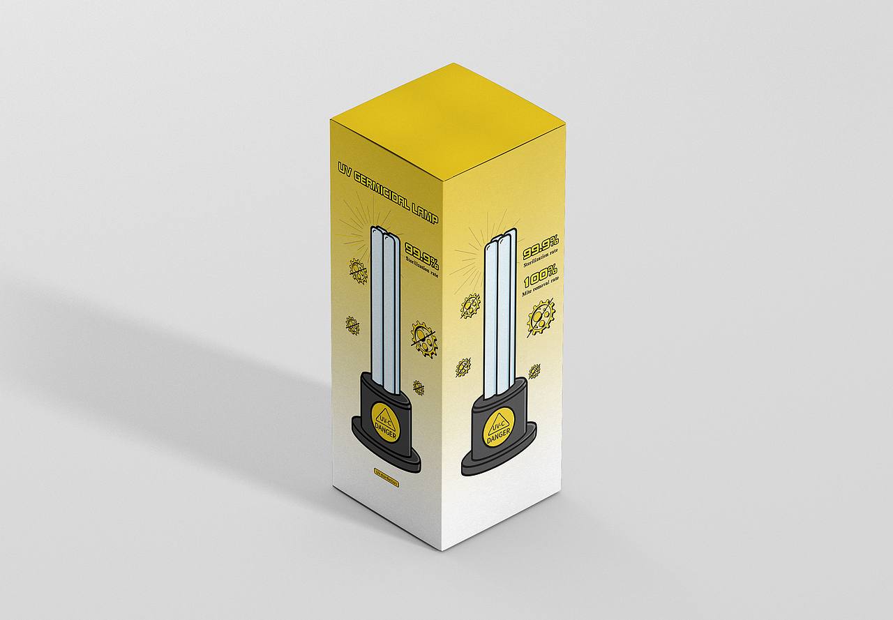 灯泡产品包装盒设计/紫外线杀菌消毒灯