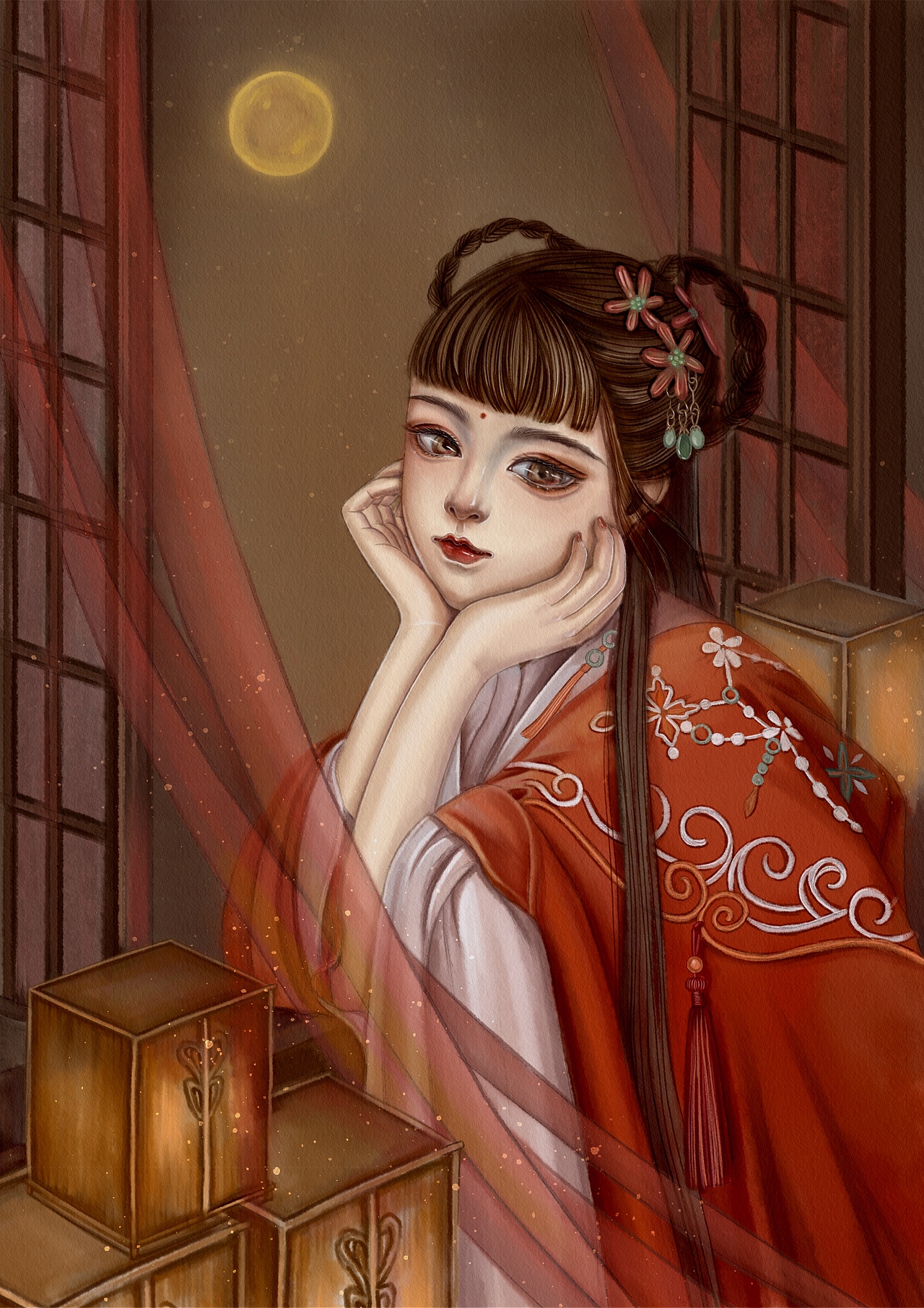 古风插画人物